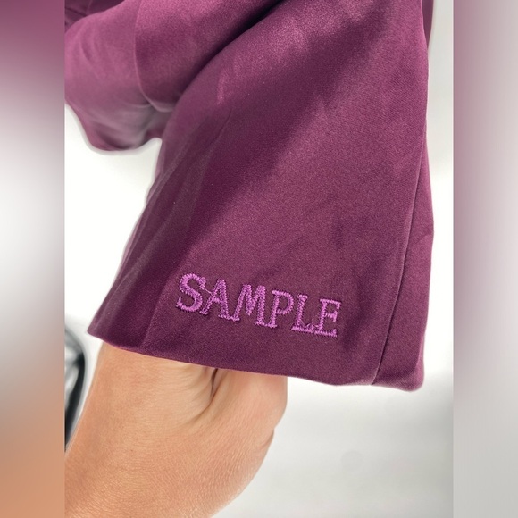 Bill Levkoff Egg Plant Purple Mini Dress Size 10 - Picture 4 of 8